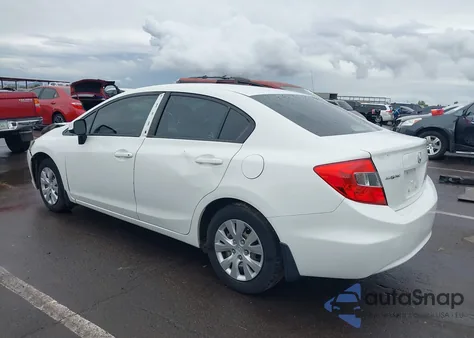 2012 Honda Civic Lx from USA, damaged, VIN 2HGFB2F57CH594137